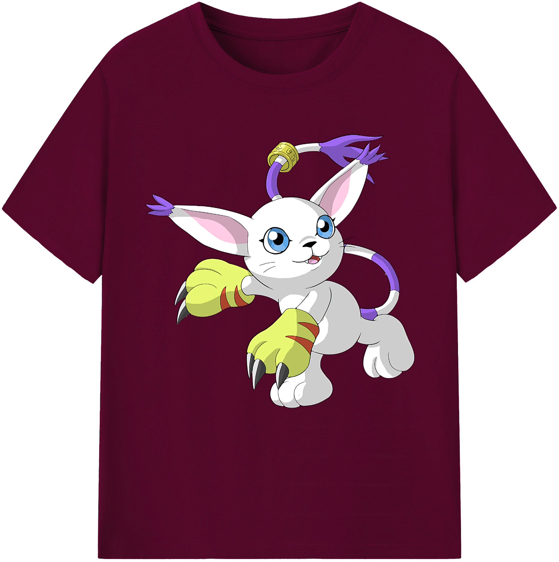 （画像用） Digimon デジタルモンスター/デジモン レディースカジュアルプリントTシャツ（綿100％）